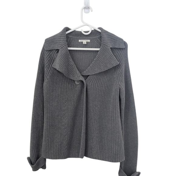 Banana Republic Sweaters - Banana Republic Gray Shawl Collar Sweater – Size Medium